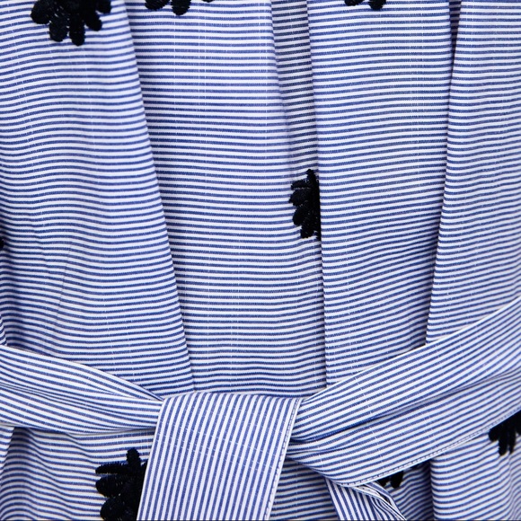 ZARA BLOGGERS FAV EMBROIDERED FLORAL MIDI STRIPED DRESS NEW WITH TAGS XS - Picture 14 of 14